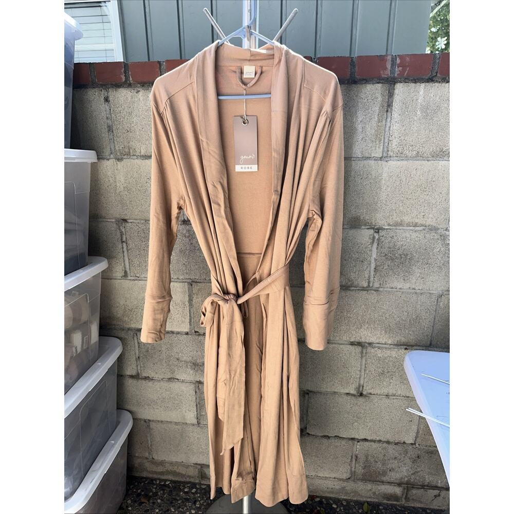 Goumi Kids Robe Mom Organic Cotton Sand Stone Size XL /XXL Great Gift